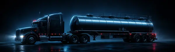 Tanker truck for carefully coordinated regulated freight
