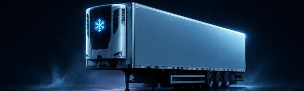 Refrigerated trailer for temperature-controlled freight